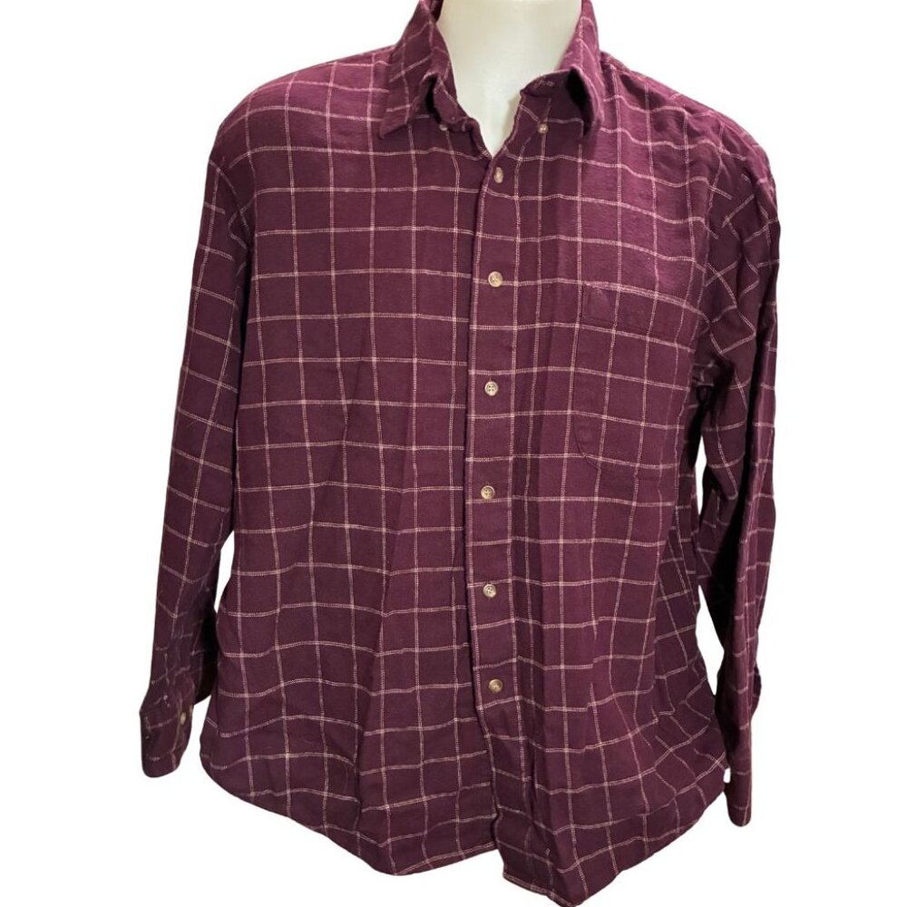 Claybrooke Outdoors Plaid Flannel Shirt XL